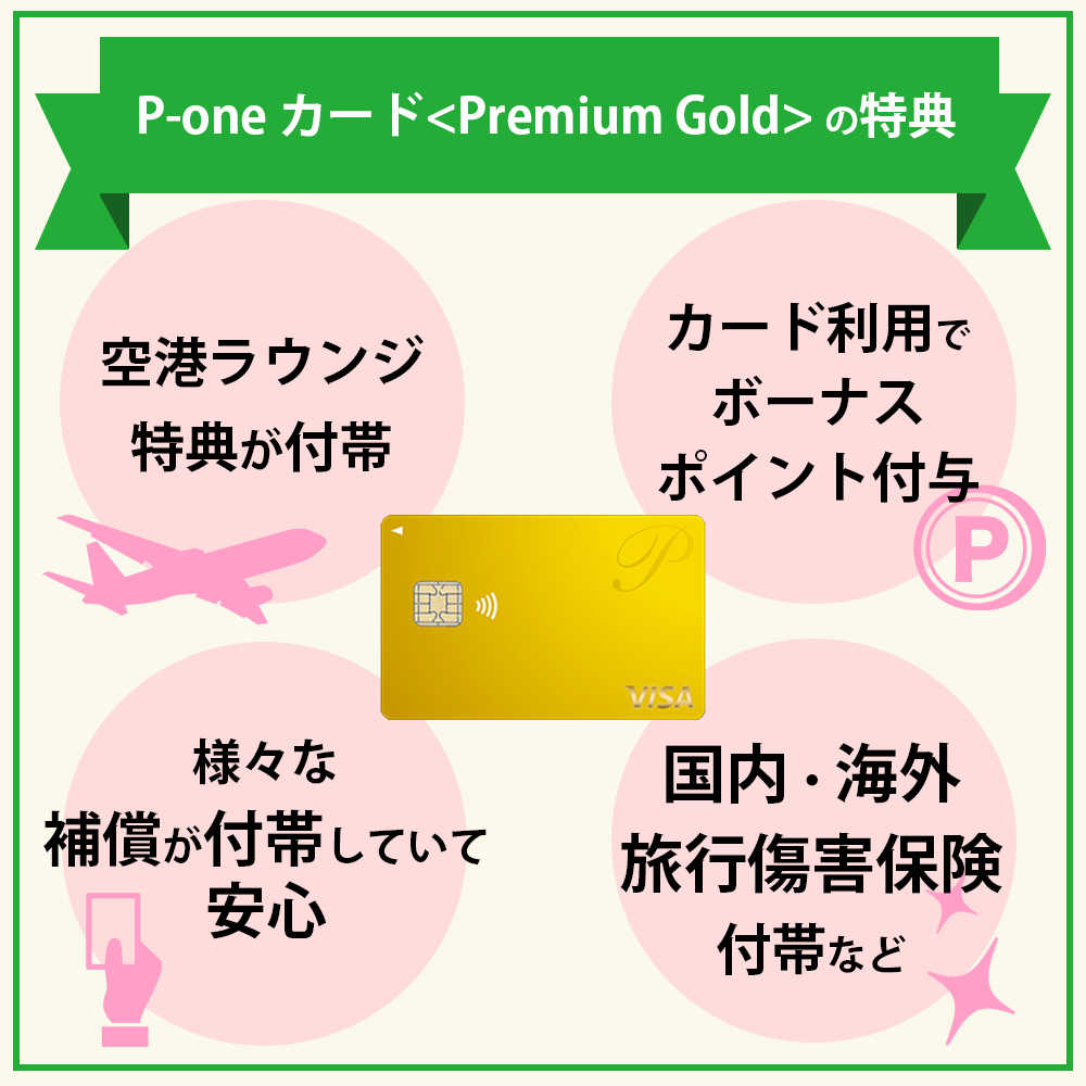 P-one カード<Premium Gold> の特典