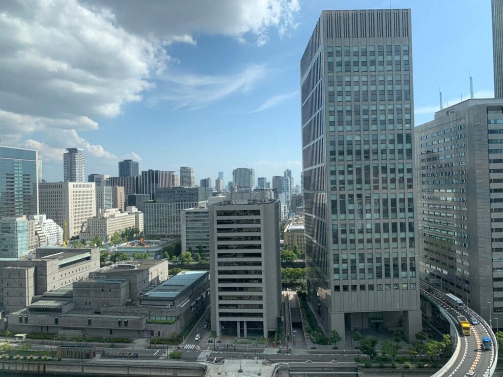 ANAクラウンプラザホテル大阪部屋からの眺め